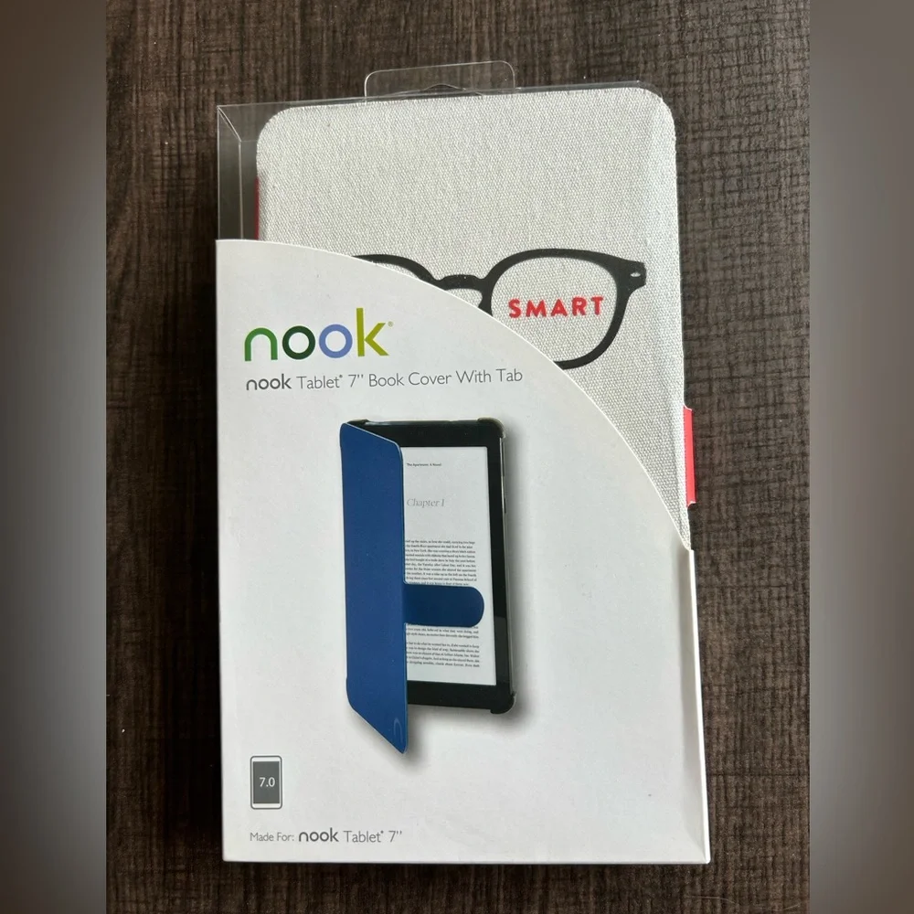 NOOK Tablet 7” Book Cover with Tab:Book Smart